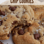 sourdough chocolate chip cookie pin for pinterest