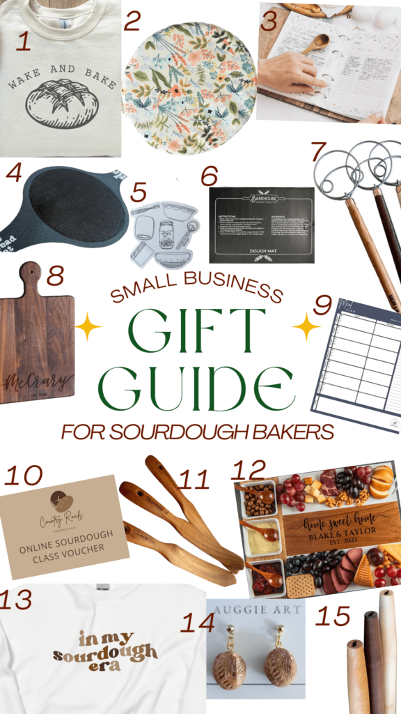 Small business gift guide for sourdough bakers