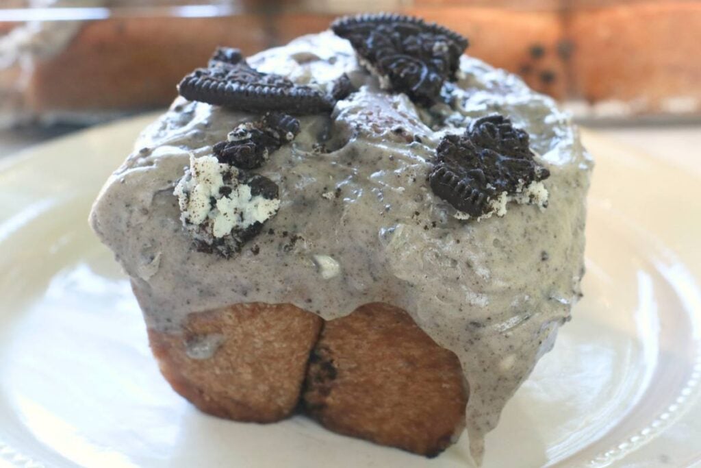 cookies and cream sourdough chocolate rolls