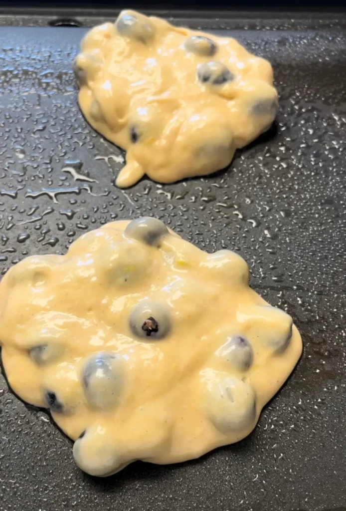 pancakes on an electric griddle