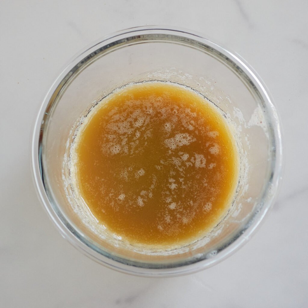 Small bowl of brown butter