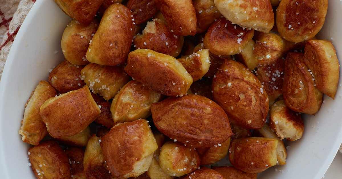 Sourdough Discard Pretzel Bites
