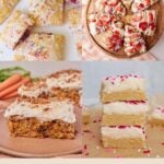 Sourdough discard pop tarts, sourdough discard lemon strawberry scones, sourdough discard carrot cake, sourdough discard sugar cookie bars.